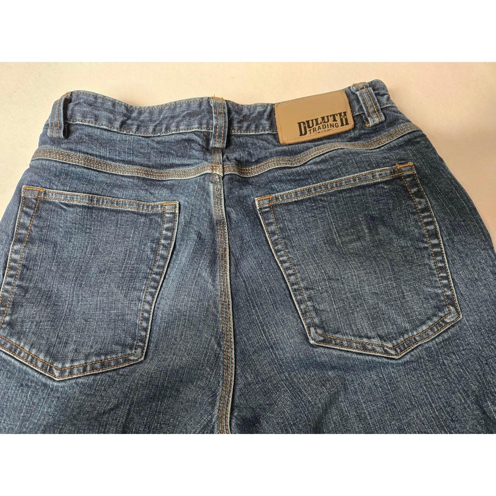 Duluth Trading Co Flex Ballroom Jeans Mens 32x34 Dark Wash Indigo Denim Pants‎